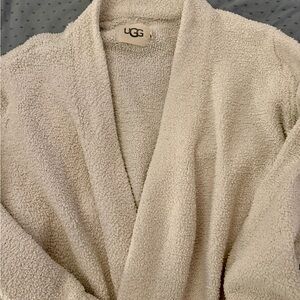 UGG White Textured Fleece Garment